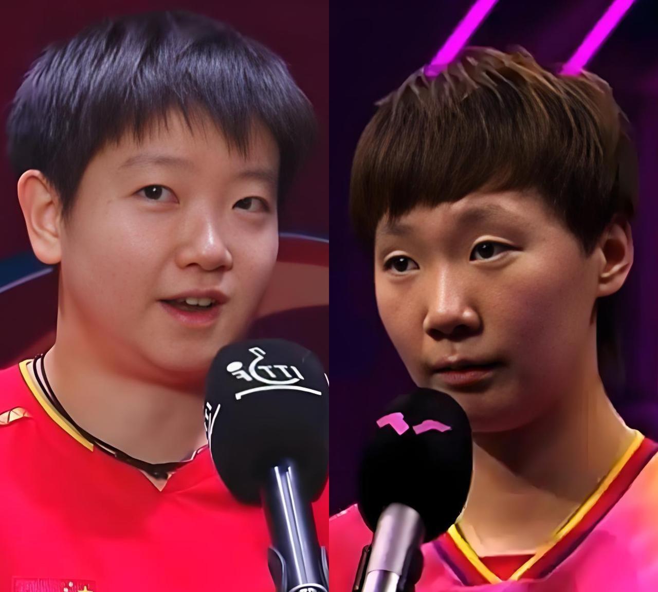 真是搞不懂，
明明是莎莎拿了冠军，
为啥大家都在心疼王曼昱呢？
估计是因为王曼昱