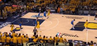 NBA总决赛G4最新战报：步行者主场35:34领先雷霆结束第一节，三场总决赛第一