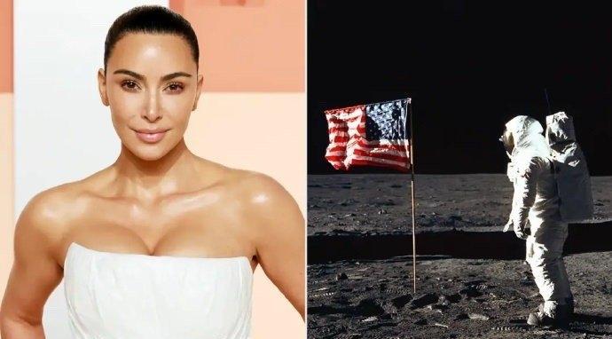 卡戴珊质疑几十年前的美国，与我们没半点关系！
美国登月或者没登月，卡戴珊质疑美国