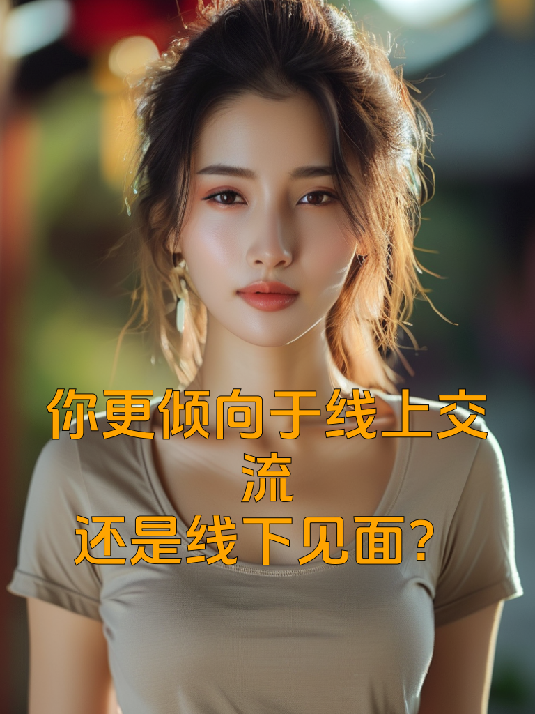 你更倾向于线上交流还是线下见面？