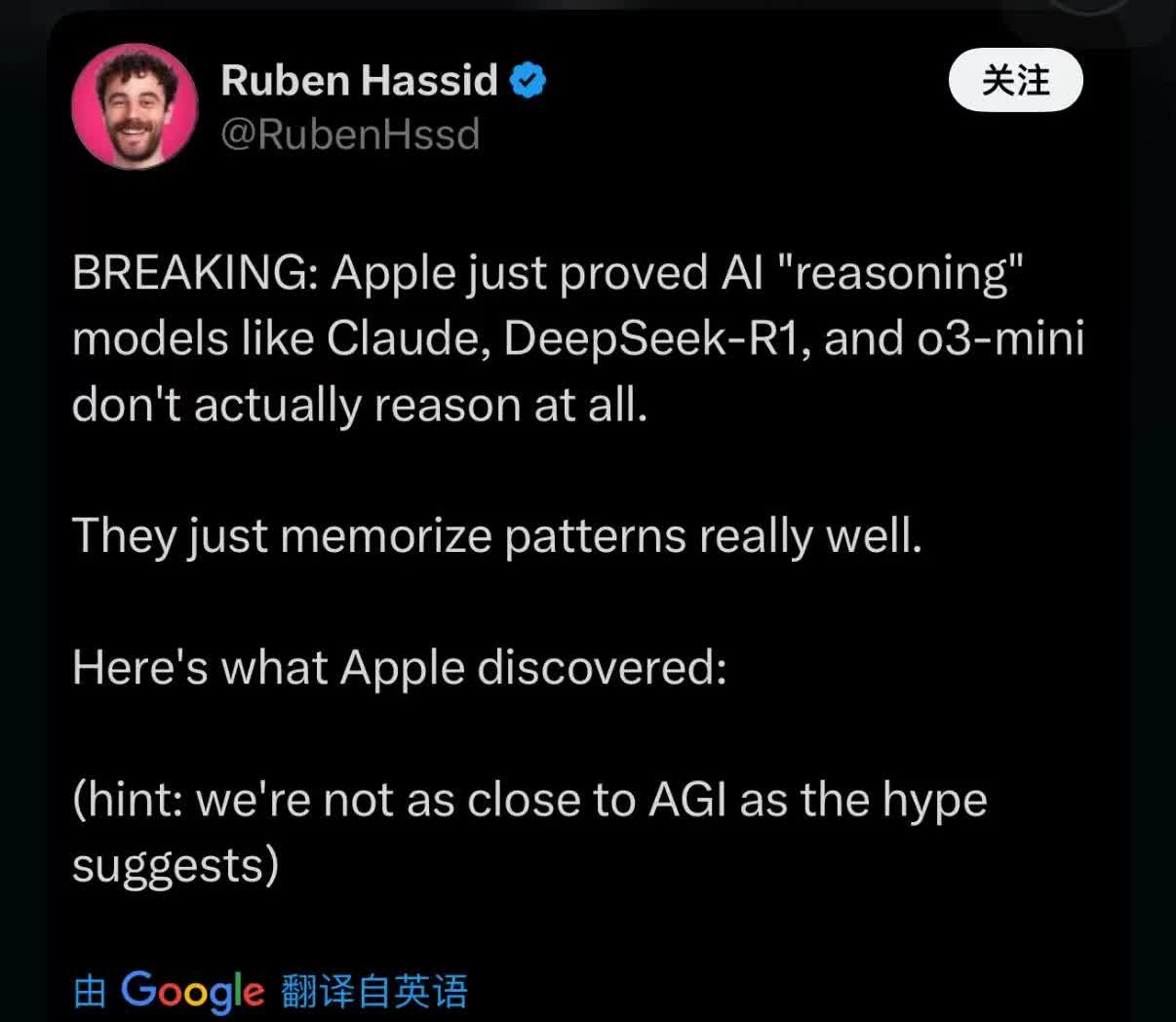 突发新闻：苹果刚刚证实，Claude、DeepSeek - R1以及o3 - m