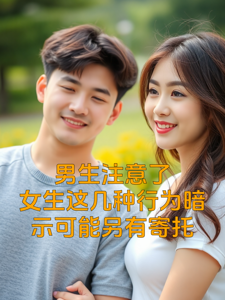 男生注意了，女生这几种行为暗示可能另有寄托