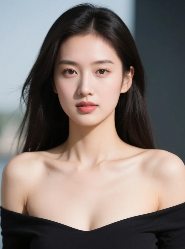 晨光微醺映脸庞，慵懒美人初醒来。