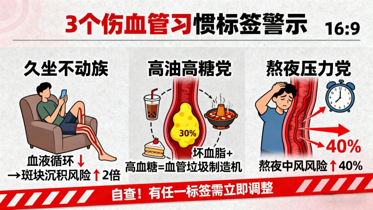 别让血管提前 “衰老”！中医西医各有招，这 3 个习惯标签帮你远离胸痹中风