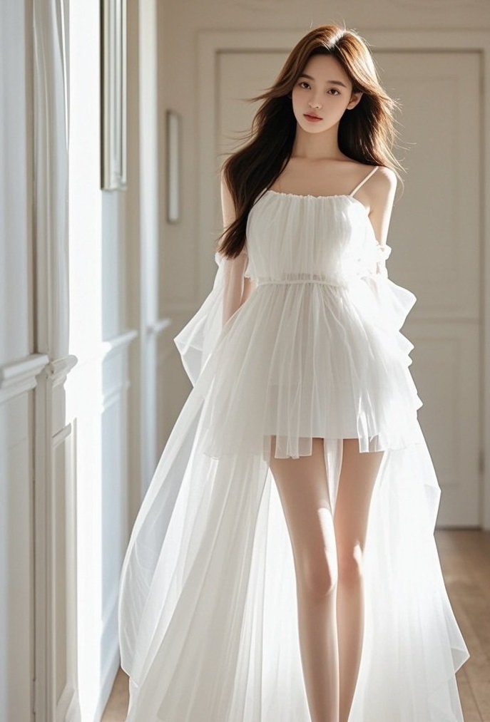 裙装美人的致命诱惑 每个角度都惊艳