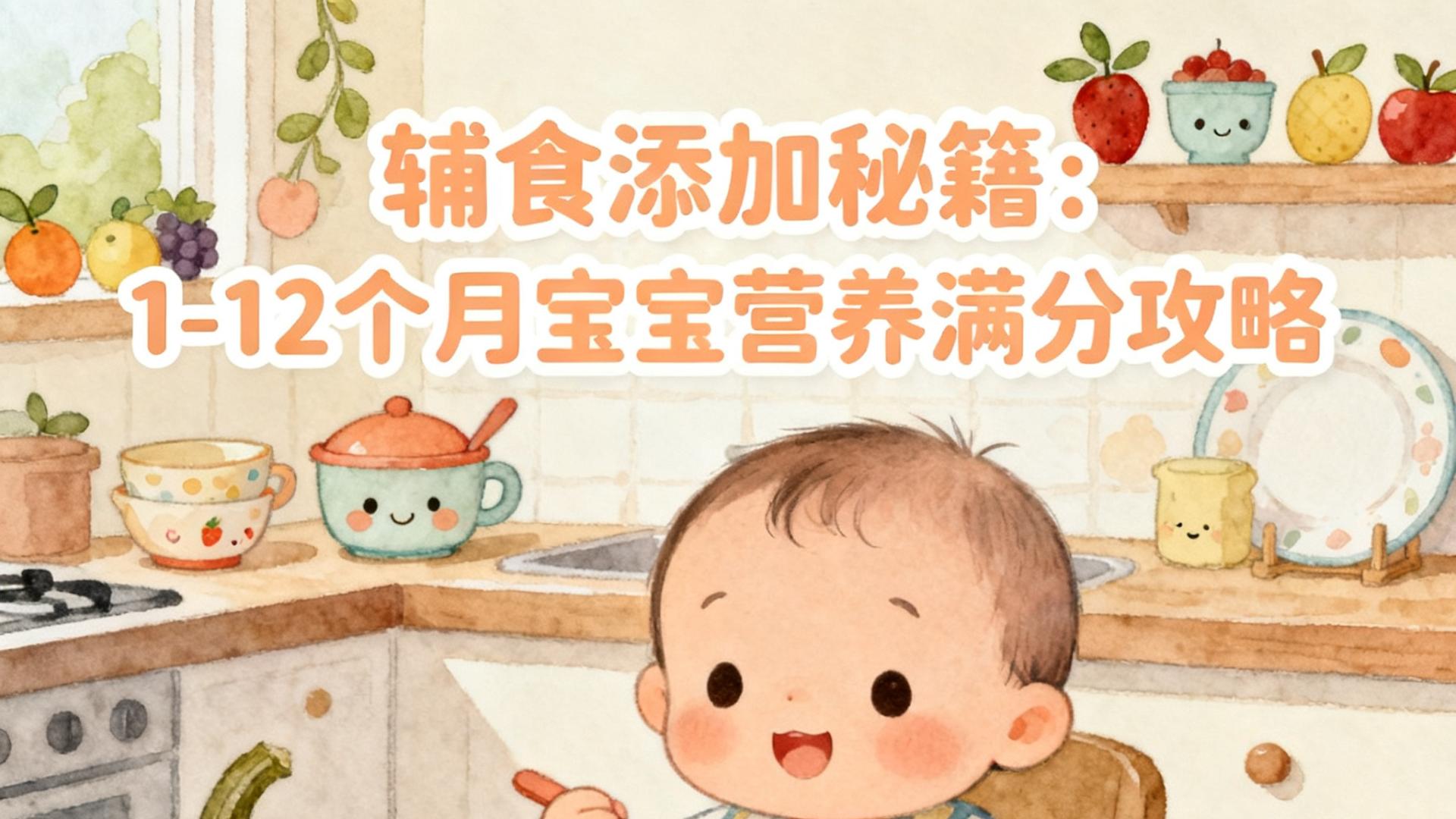 辅食添加秘籍：1-12个月宝宝营养满分攻略