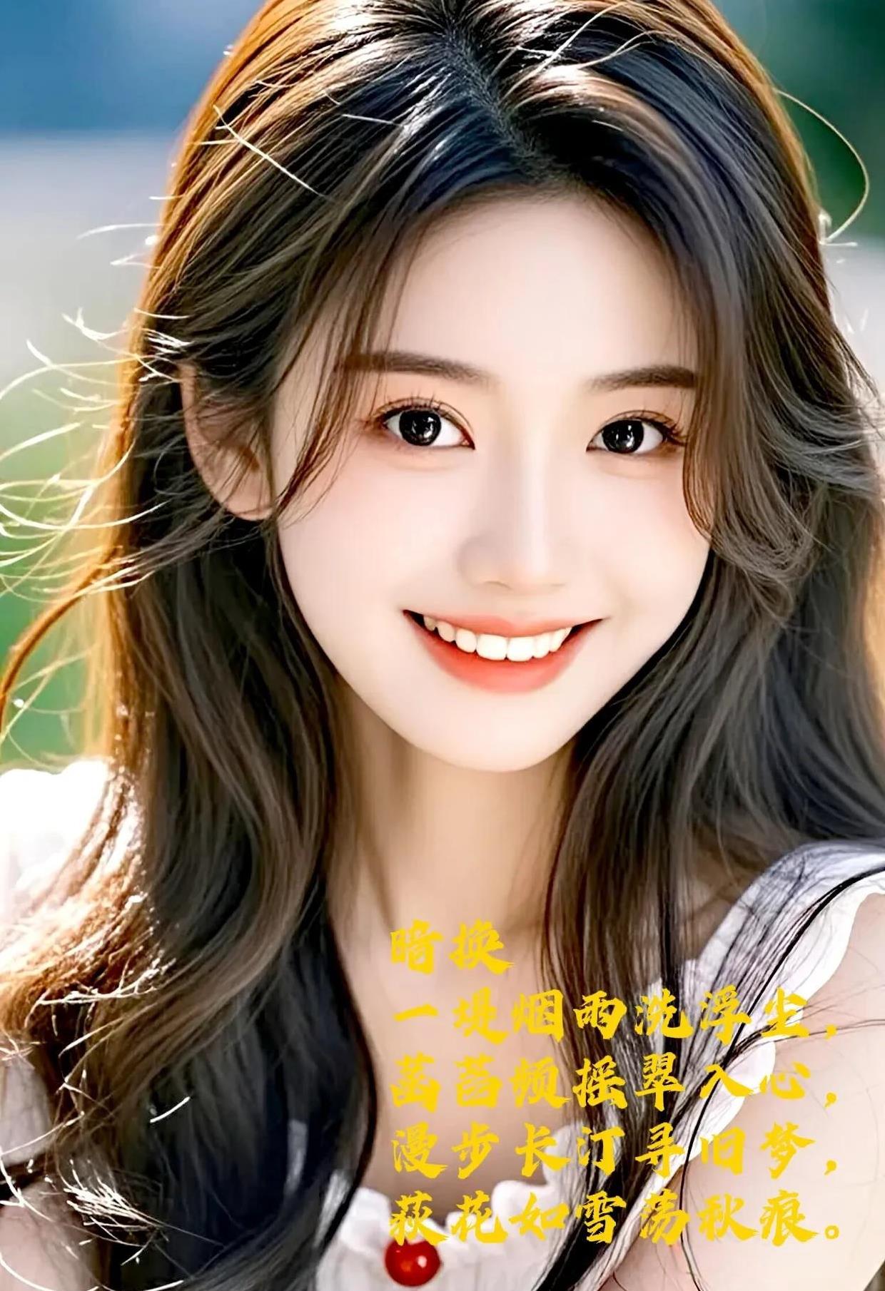 一堤烟雨洗浮尘，
菡萏频摇翠入心，
漫步长汀寻旧梦，
荻花如雪荡秋痕。
————