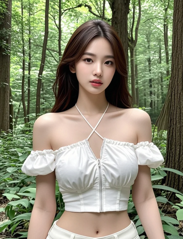 树影在锁骨游走，她成了光的容器