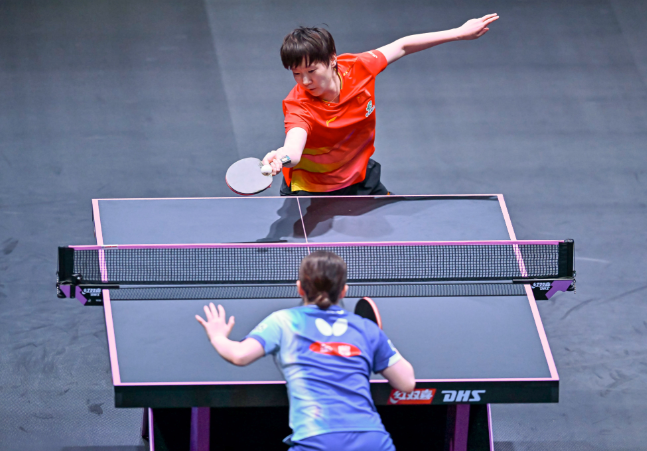 在8日进行的2026年世界乒乓球职业大联盟（WTT）多哈冠军赛争夺中，男、女单打