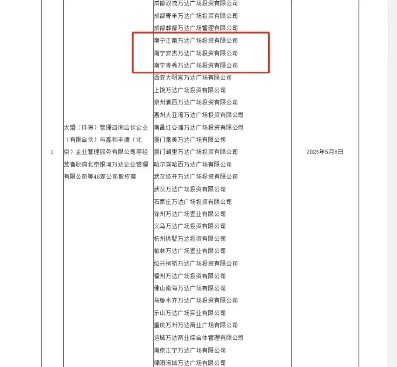 南宁有3座，王健林再卖48座万达！
南宁青秀万达、安吉万达、江南万达也进入“清货