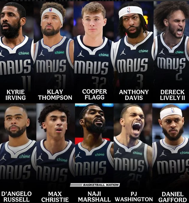 独行侠媒体MFFL晒出自家球队阵容。
原文如下：“这是NBA现在最深厚的轮转阵容