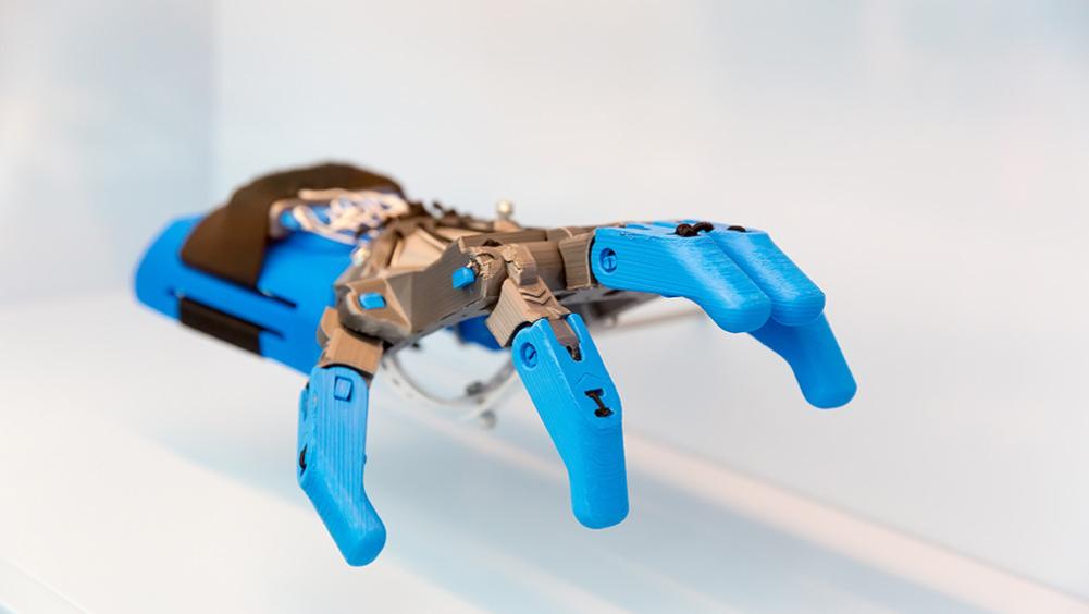 3D打印机器人零件手板模型-齐乐手板