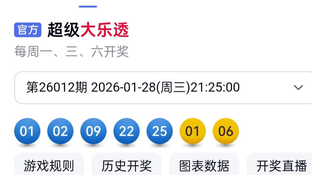 大乐透26012期爆出5注头奖！698万分落四省
