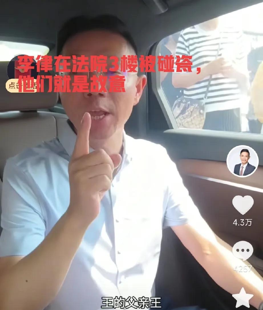 李律在法院被人碰瓷，被打还抢东西！  这令人震惊的一幕发生在北京朝阳法院。

