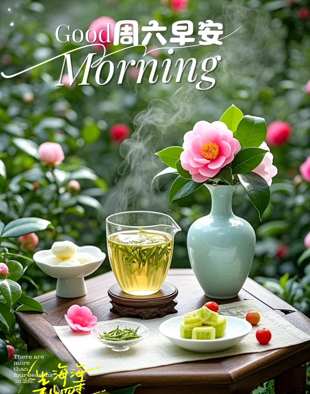 早安！朋友们，愿快乐相伴健康同行，每天都能拥有好的心情。因为，问候是那如同春雨般