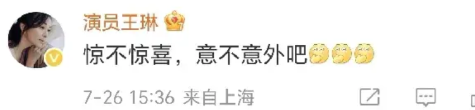 李维嘉：我的某种DNA又动了！
7月26日，李维嘉在社交平台晒出了王琳参加《姐姐