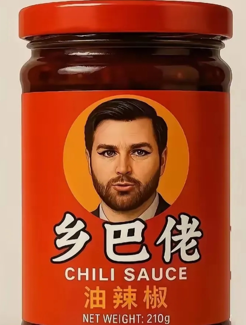 万斯在中国出名了！
有他的品牌卫生纸，有他品牌的辣辣酱，还有各种东西是他的品牌。