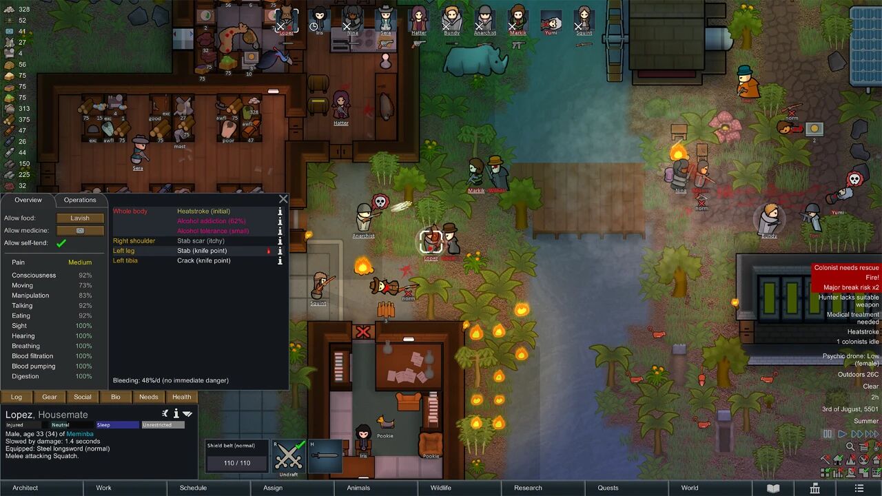 《Rimworld》：一个由AI驱动的星际殖民故事模拟器
