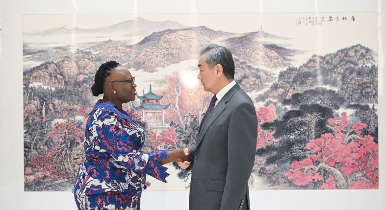 中国和纳米比亚谈妥了
6月10日，外交部长王毅在长沙会见纳米比亚外长穆萨维伊，双