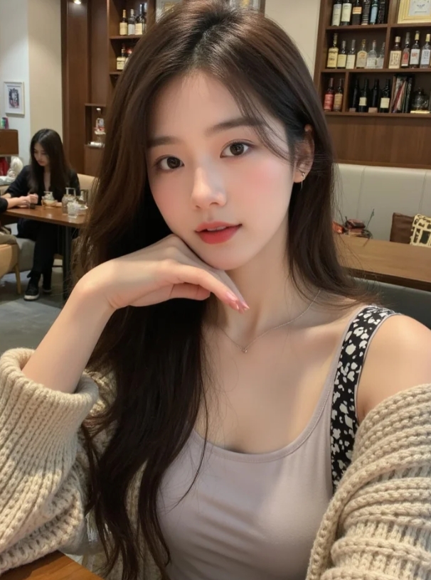 好清纯的甜妹！