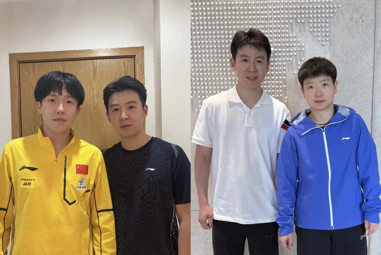 王楚钦的锅盖头造型还挺有记忆点的。杭州亚运会时他顶着那锅盖头成了四冠王，那时候这