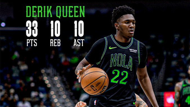 33+10+10！本届新秀的首个三双来了，鹈鹕已没戏，能把他练出来也行