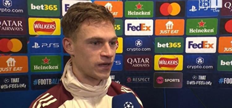 基米希：凯恩中场时让我把角球开到后点，很高兴这一招奏效了