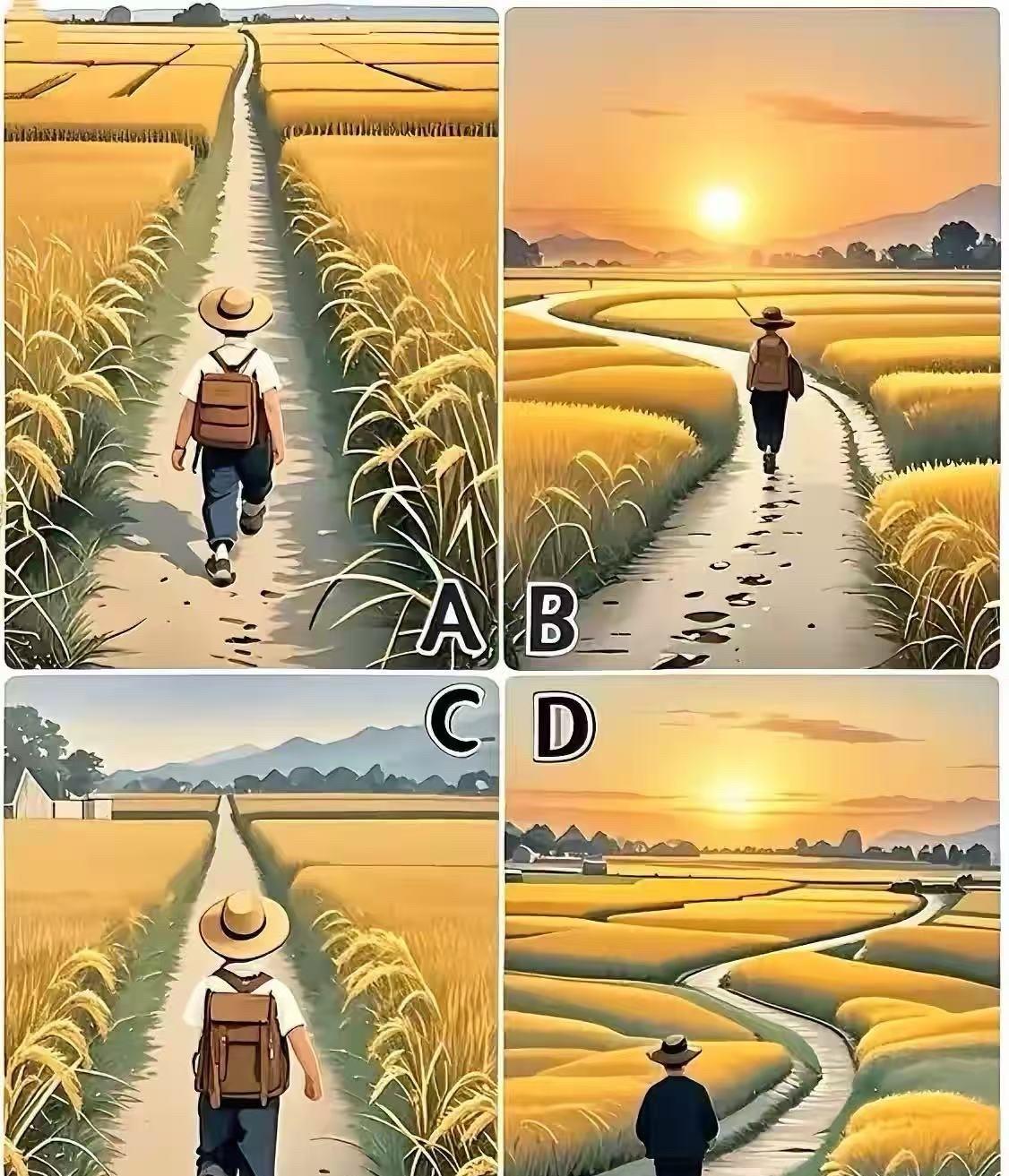 看看你家子女是败家还是旺家？
凭感觉选一处田野风景
趣味测试，答案仅供参考！
评