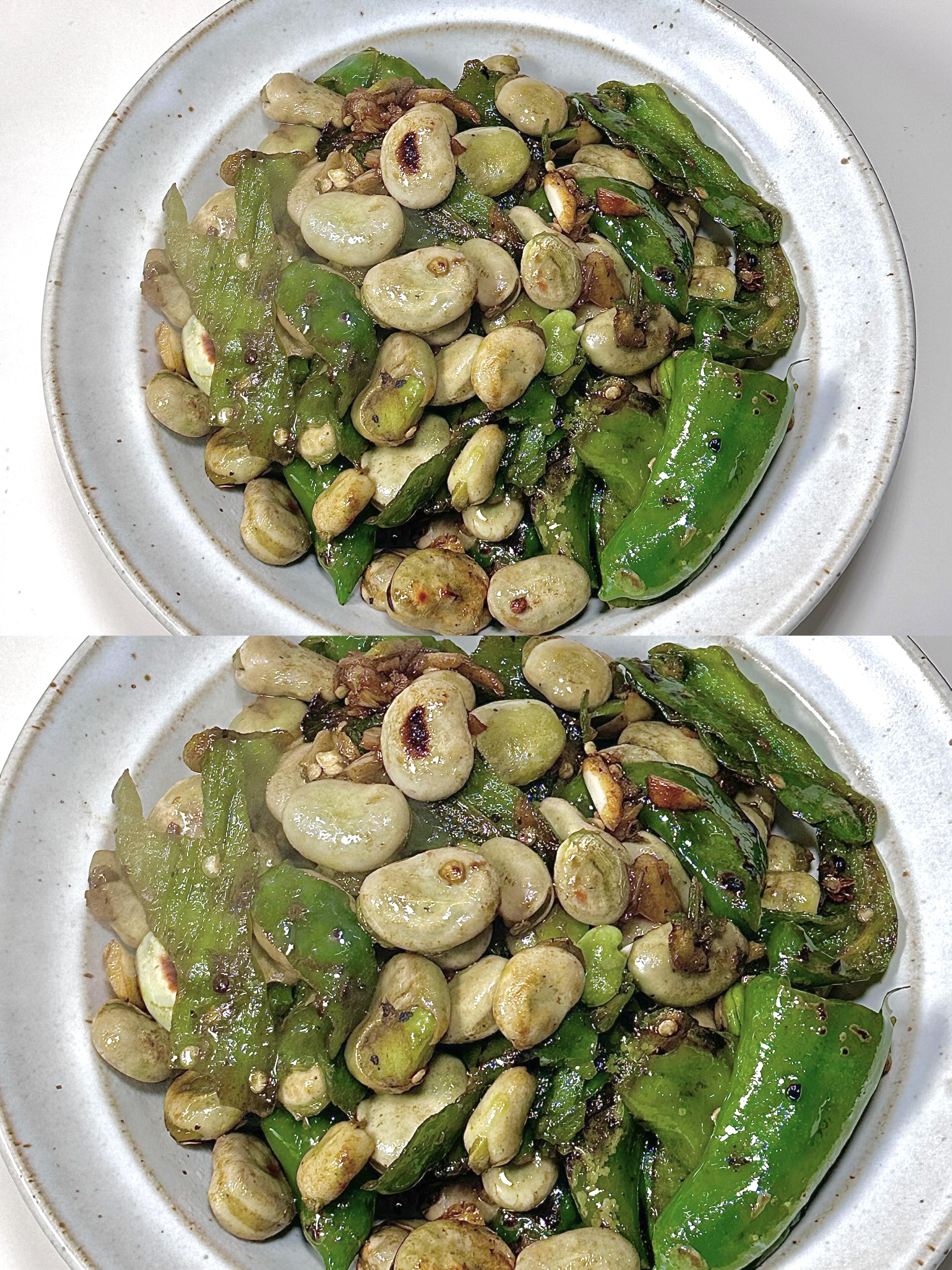 春季限定美味，擂辣椒炒蚕豆，给肉都不换
蚕豆粉粉的真的好吃～怎么做都喜欢
食材：