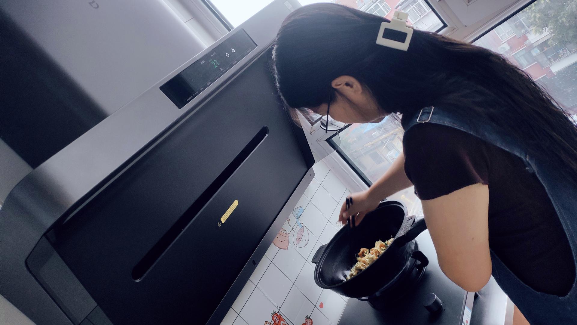 油烟真消失，火力足够猛-米家智能净烟机Pro定时灶Pro套装