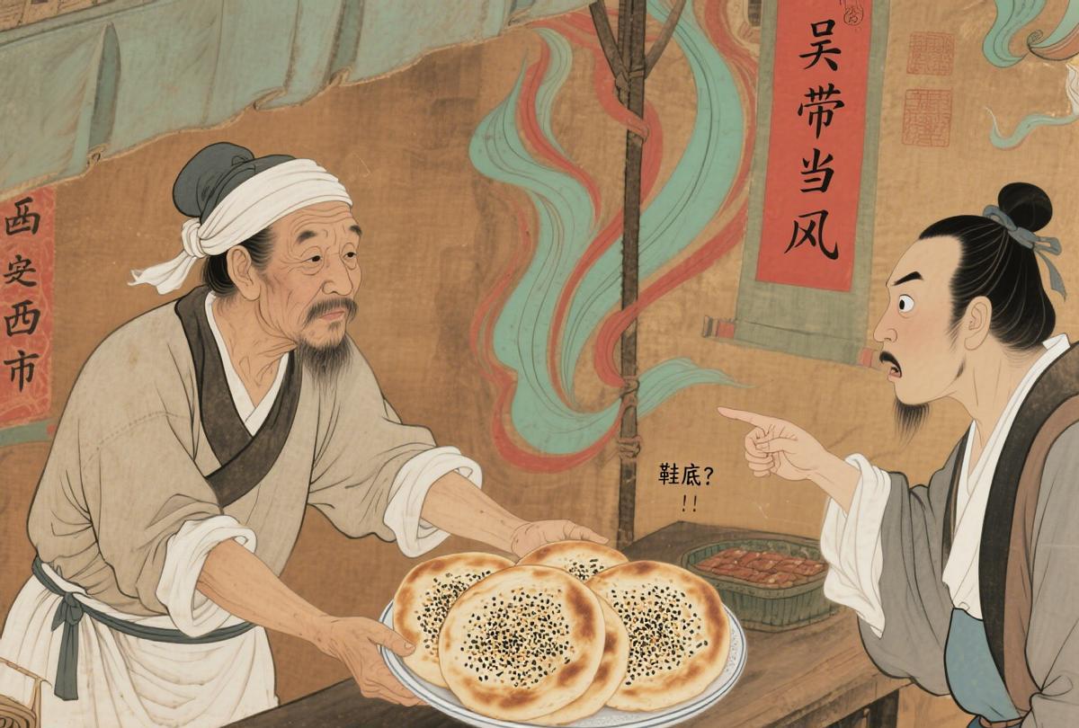 把芝麻胡饼当 “鞋底”，嫌脏不敢吃，尝一口后抢着要
如今南北吃货对 “甜咸” 争