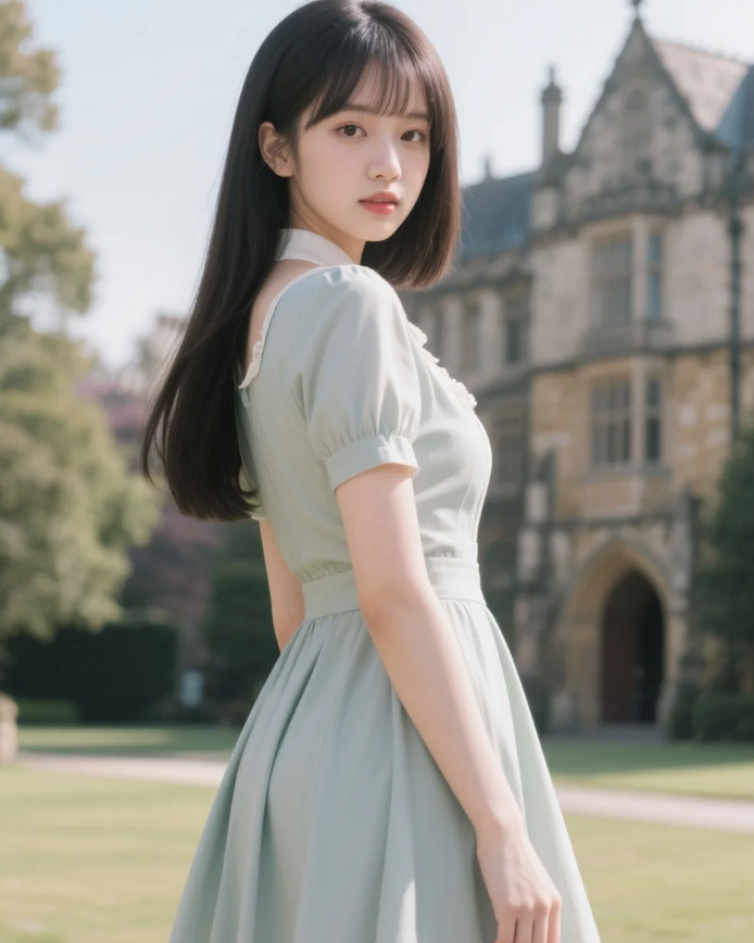 美少女以干练造型，书写时尚新篇章