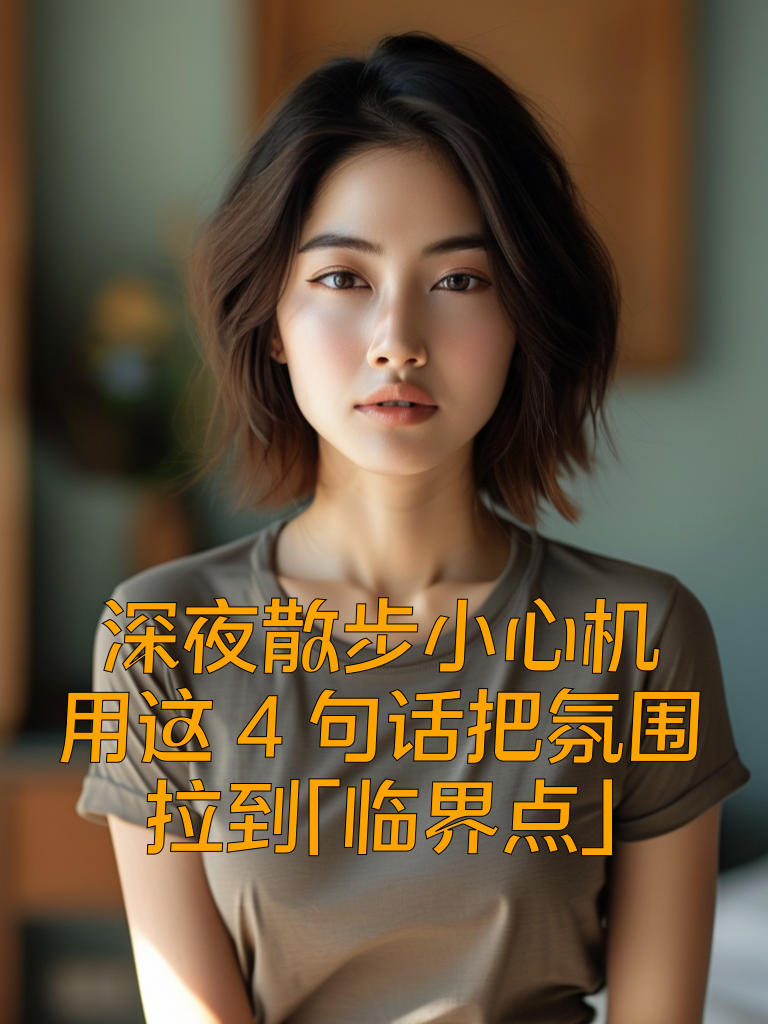 深夜散步小心机！用这4句话把氛围拉到「临界点」
