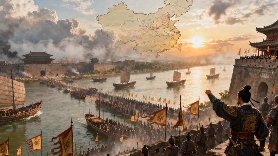 隋灭陈之战 - 结束近三百年分裂，天下重归统一