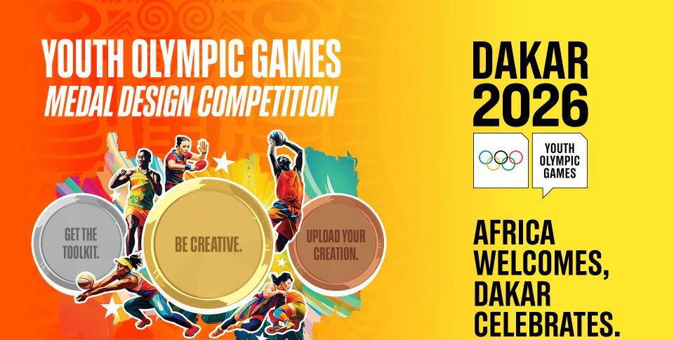 #奥运会#
国际奥委会（IOC）为2026年达喀尔青年奥运会（YOG）的奖牌设计