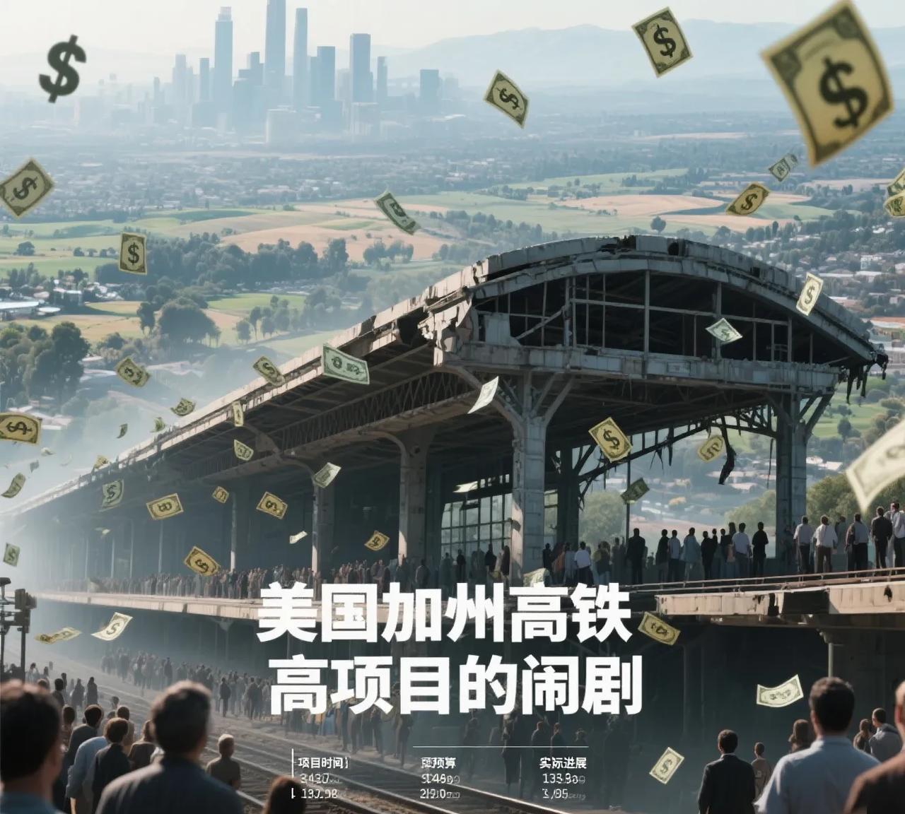 美国加州高铁项目这出大戏太离谱了！2008 年就投票通过，预算 330 亿美元，