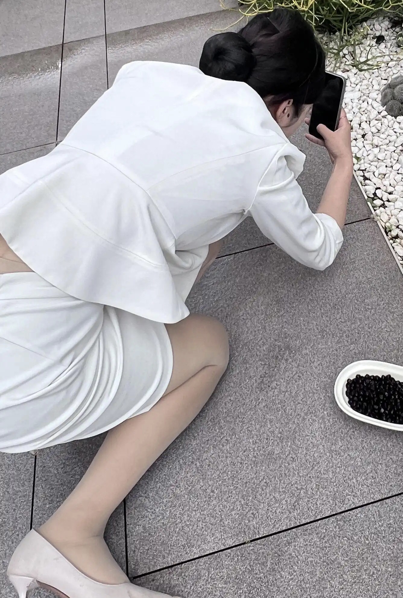 为了拍一张春天的好照片，真拼啊