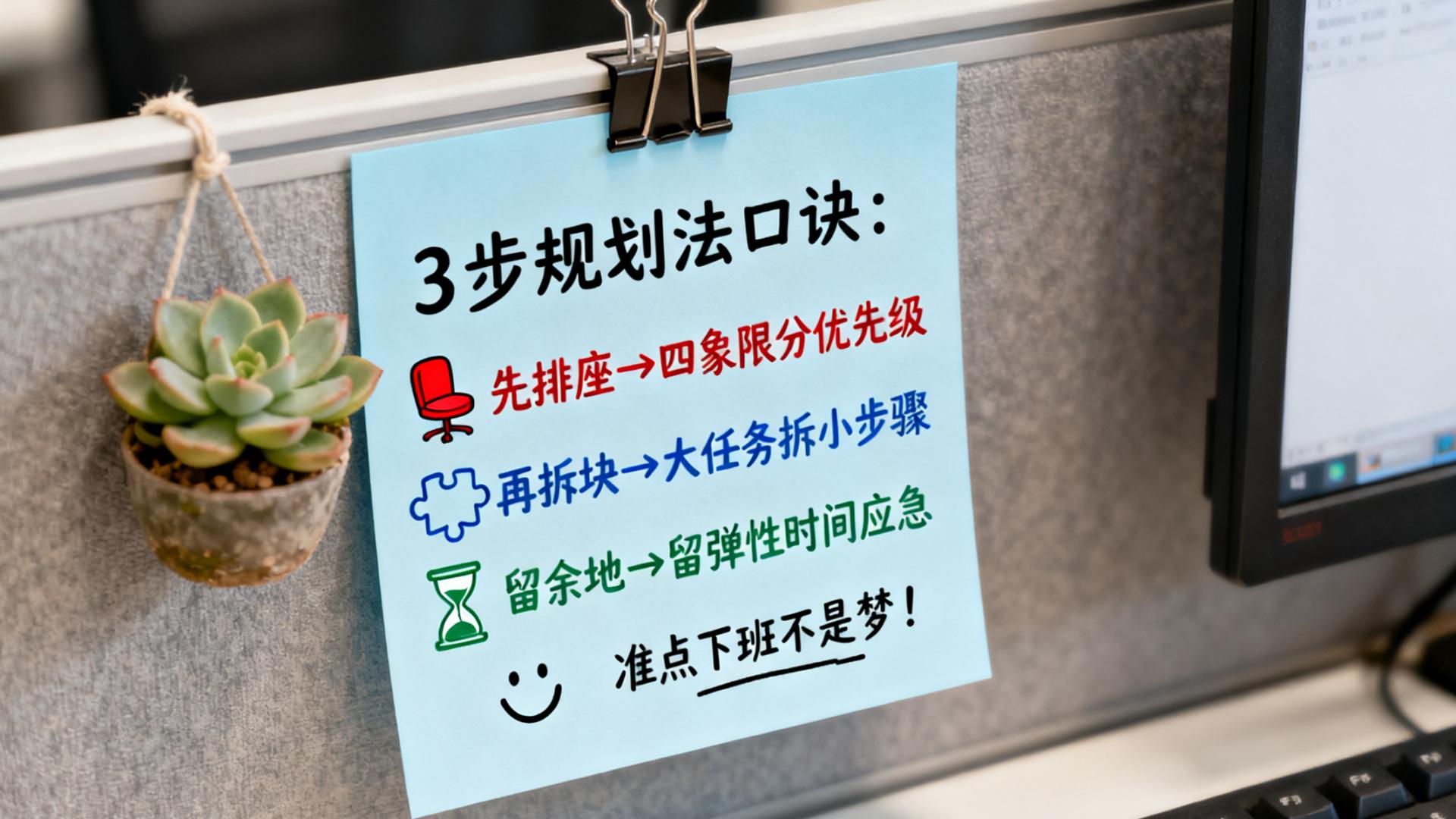 为什么别人上班不加班？只因掌握了这 3 步规划法，你猜能省多少时间？