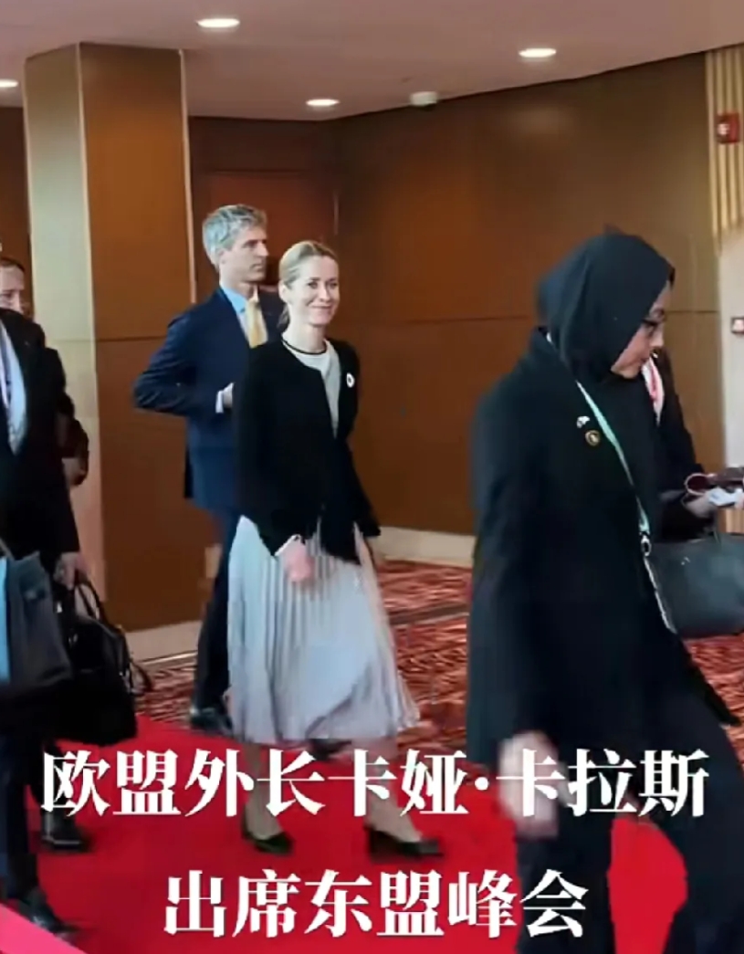 东盟峰会，现在搞大了，欧盟女外长卡斯拉、英国外长拉米，也来了！美国、俄罗斯外长，