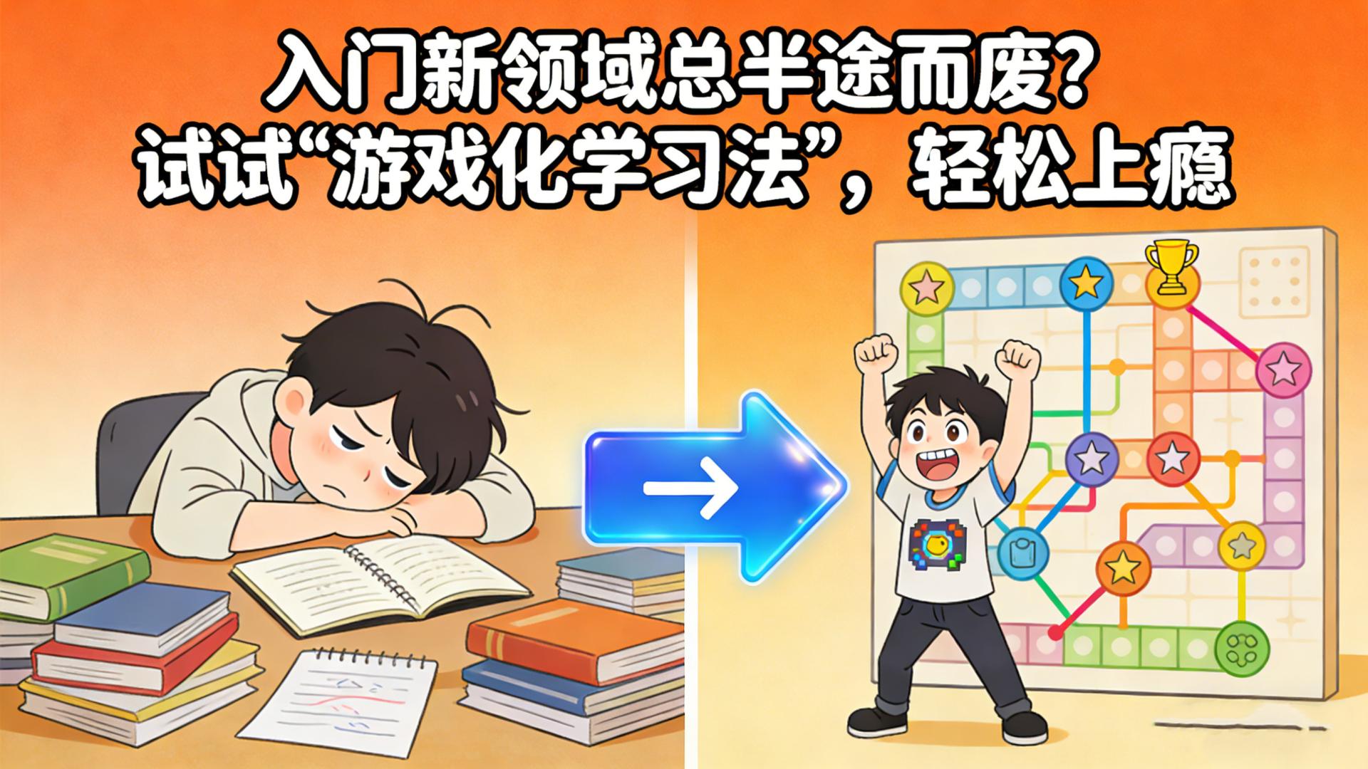 入门新领域总半途而废？试试“游戏化学习法”，轻松上瘾
