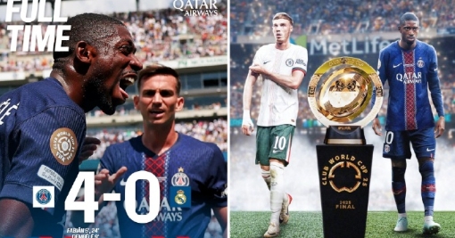 世俱杯：巴黎圣日耳曼4-0大胜皇马，决赛将战切尔西。
法比安双响，登贝莱传射，贡