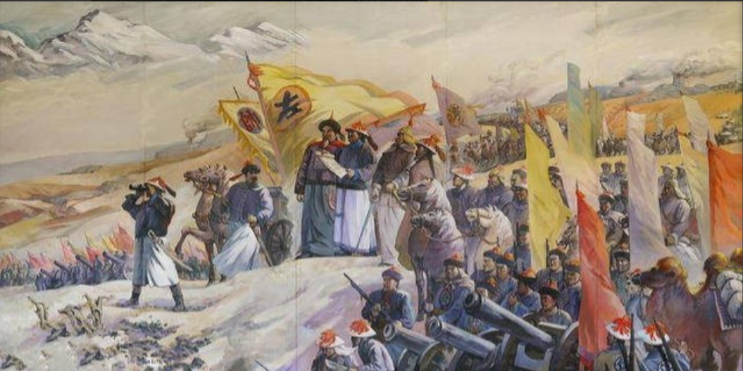 1881年，慈禧将年仅17岁的西安知府千金章怡赐给71岁的左宗棠为妾。洞房花烛夜