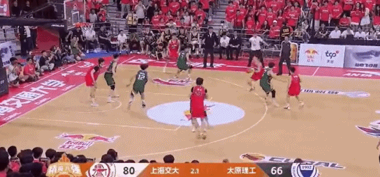 CUBAL八强赛上半区G2，上海交通大学82-66击败太原理工大学。

双方首回
