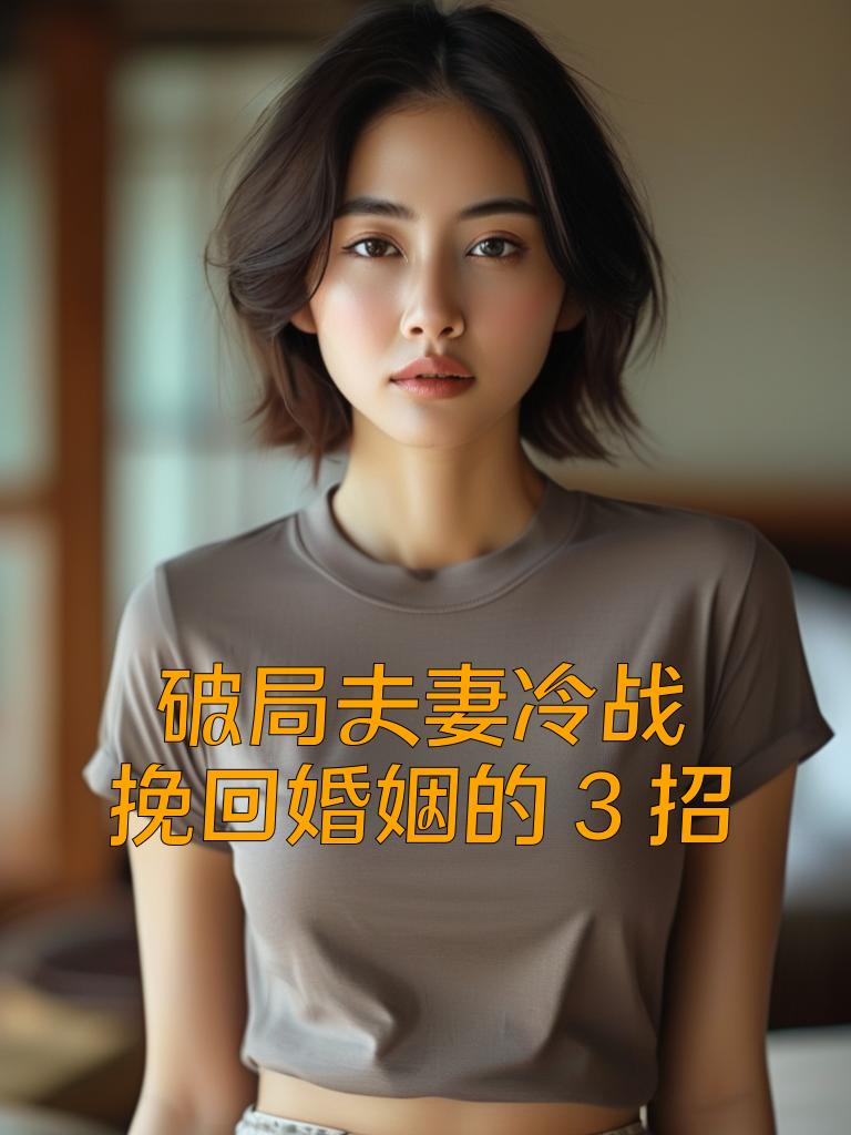 破局夫妻冷战，挽回婚姻的3招