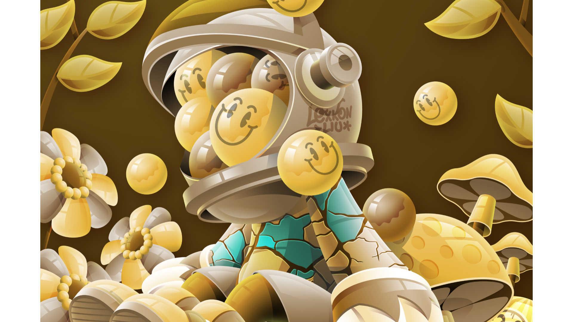 Lexkon Liu《金色裂隙》——从破碎到重生的艺术启示