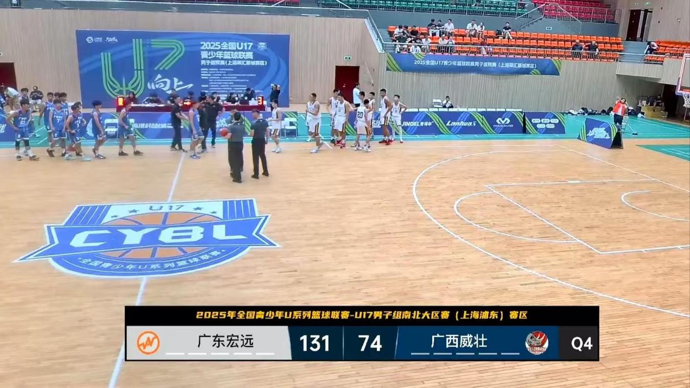 开门红！广东宏远U17青年队大胜广西威壮U17青年队57分，15岁小将表现出色！
