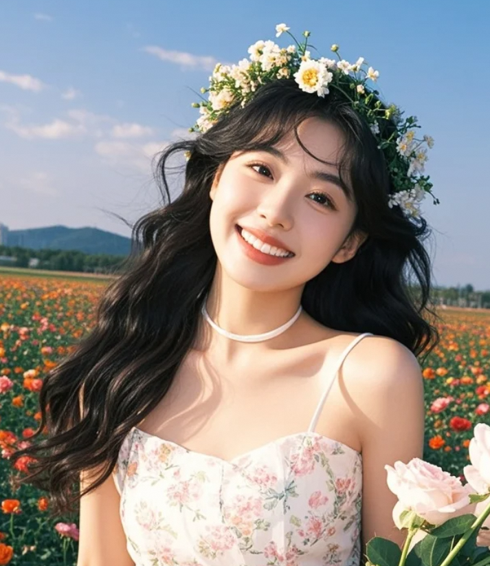 花开正好，美人如诗，一眼沦陷