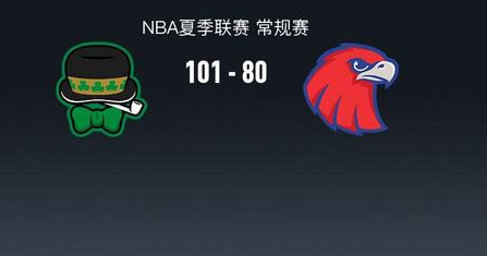 NBA夏季联赛战报：凯尔特人101-80大胜老鹰，科比-约翰逊14分

北京时间