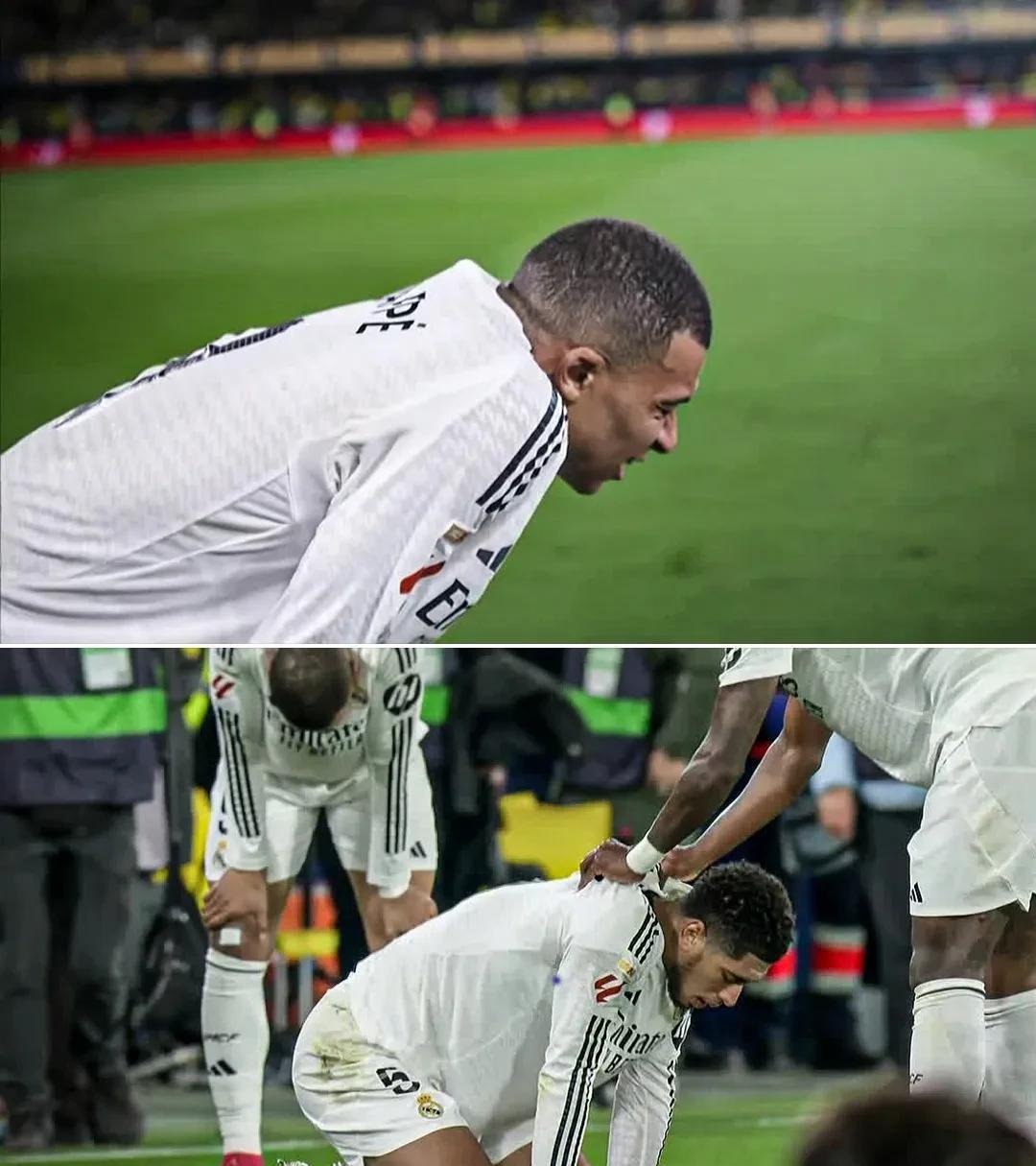 《ESPNFC》在皇马2：1击败比利亚雷亚尔后发布了姆巴佩和贝林厄姆筋疲力尽双手