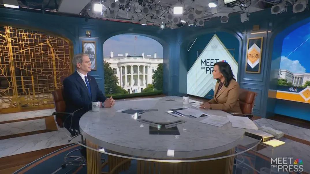 美国财长接受NBC采访时表示，欧洲发动的19轮对俄制裁，实则失败且无效